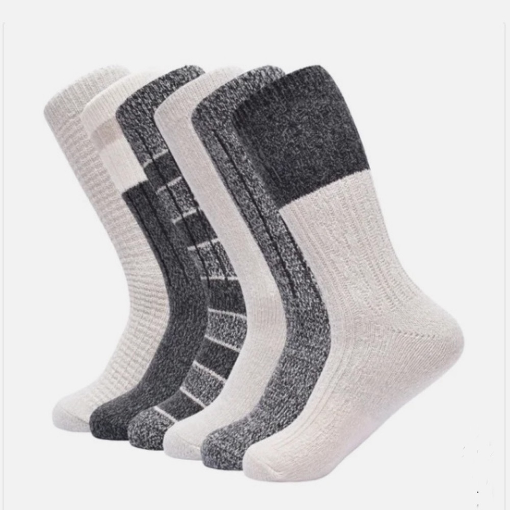 Lucky Brand Ladies Super Soft Boot Sock 6-Pair Black Recycled Polyester